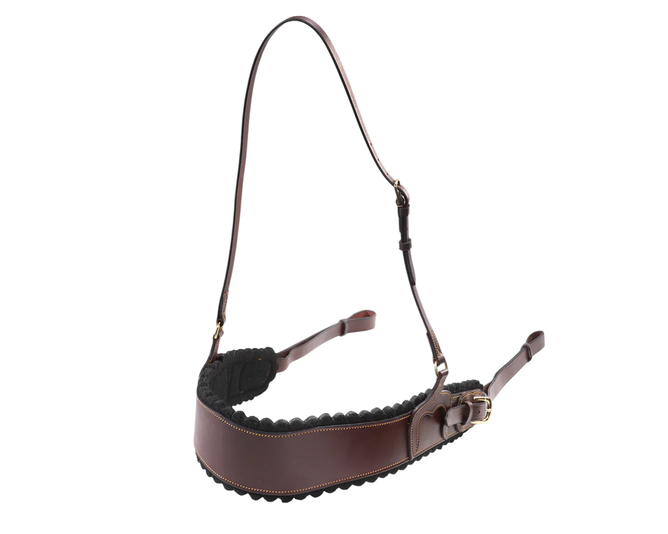 Flinders Shaped Felt Lined Stockman's Breastplate