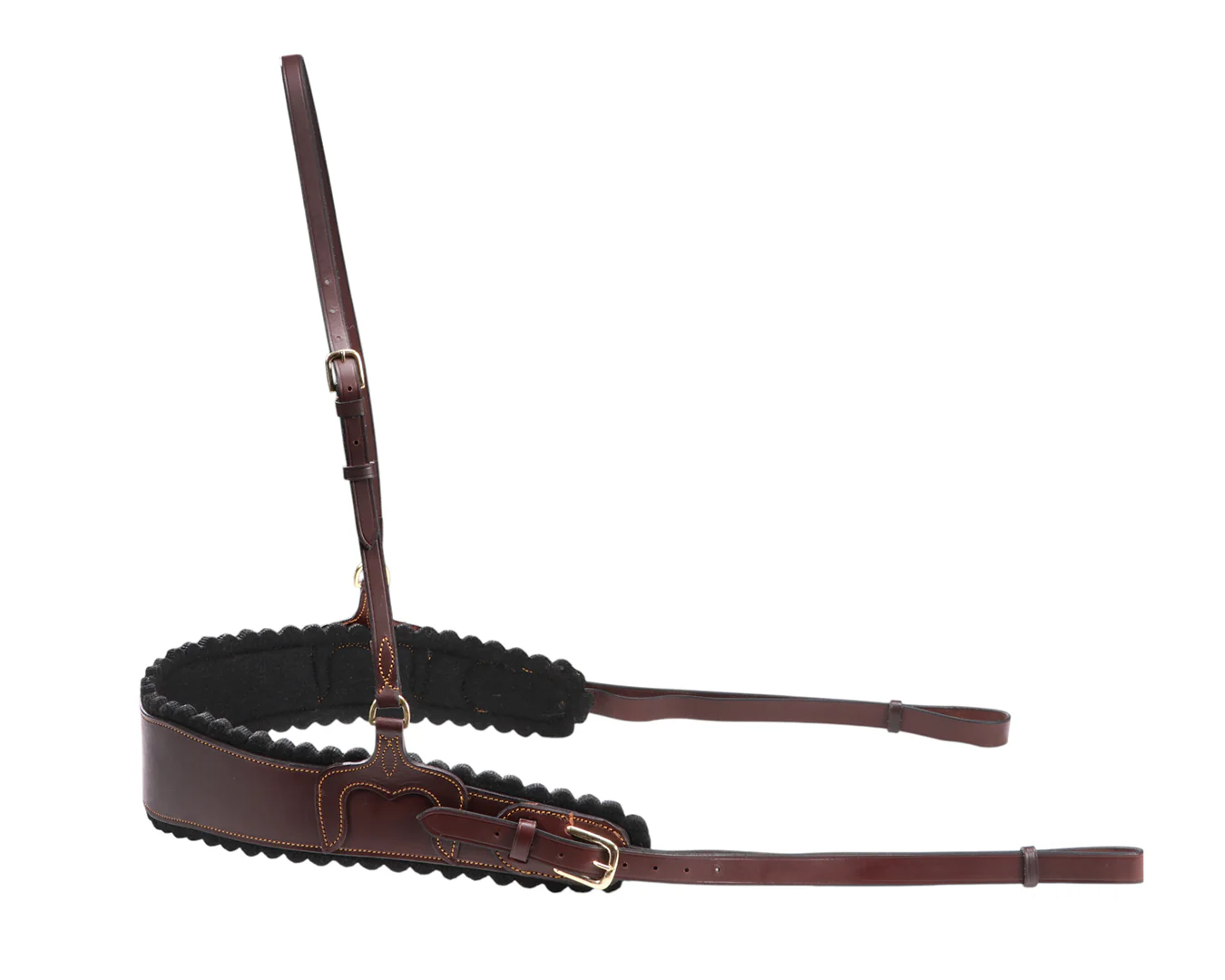 Flinders Shaped Felt Lined Stockman's Breastplate - Image 3