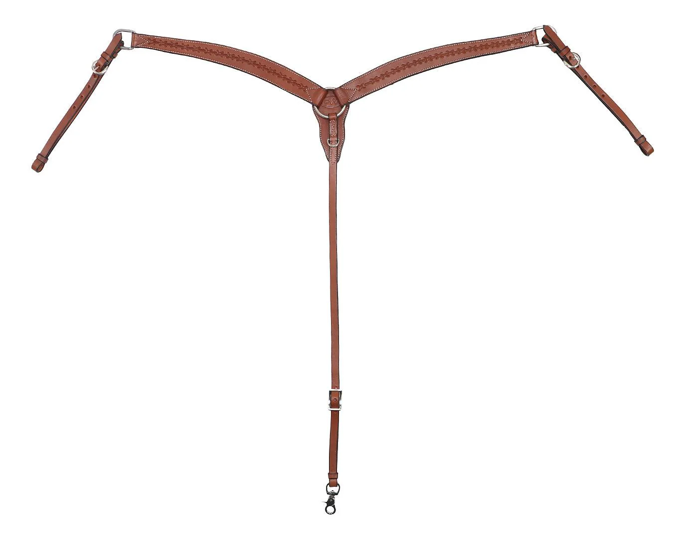 Fort Worth Barbed Wire Series Breastcollar Chestnut