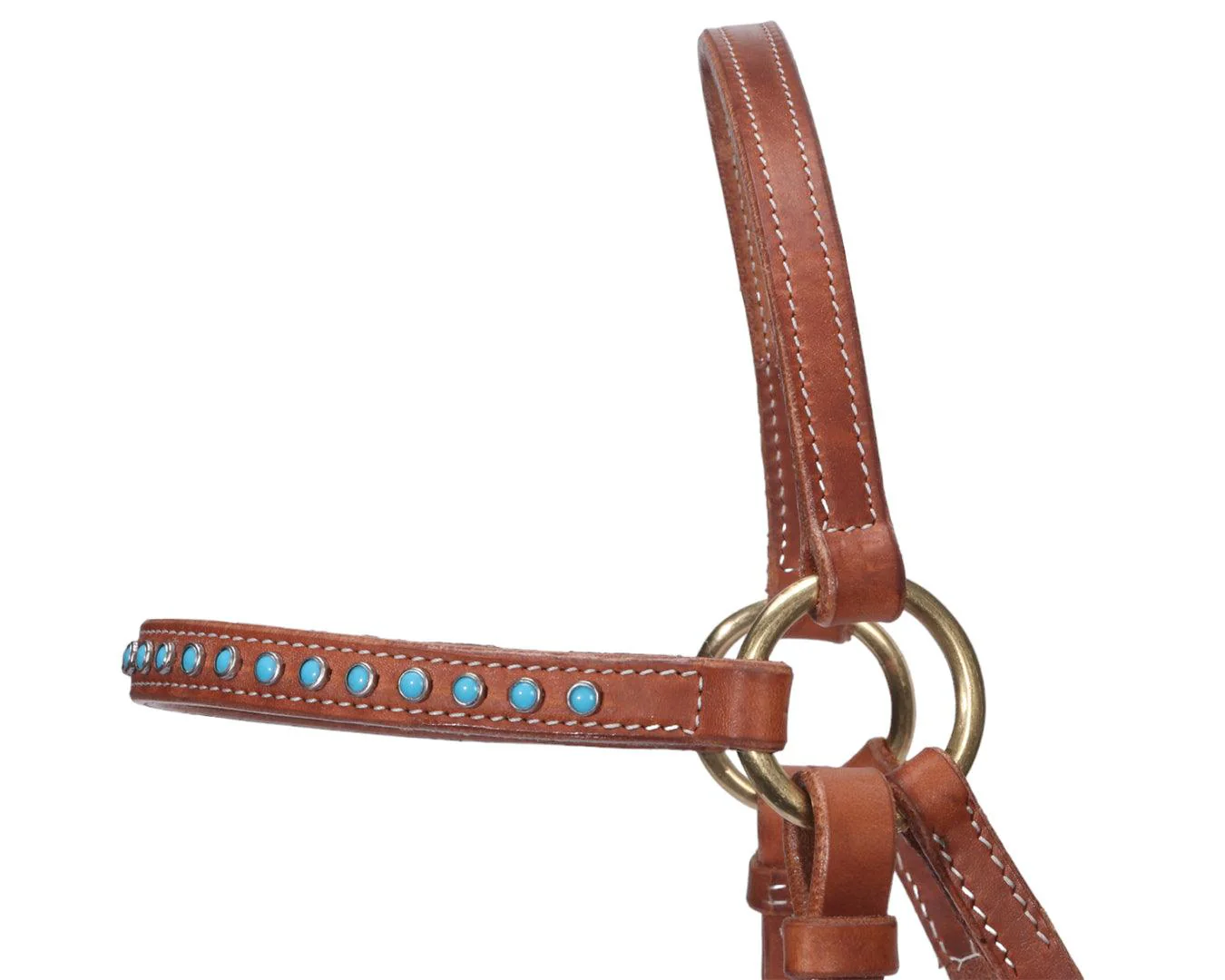 Fort Worth Barcoo Bridle with Turquoise Stone - Image 3
