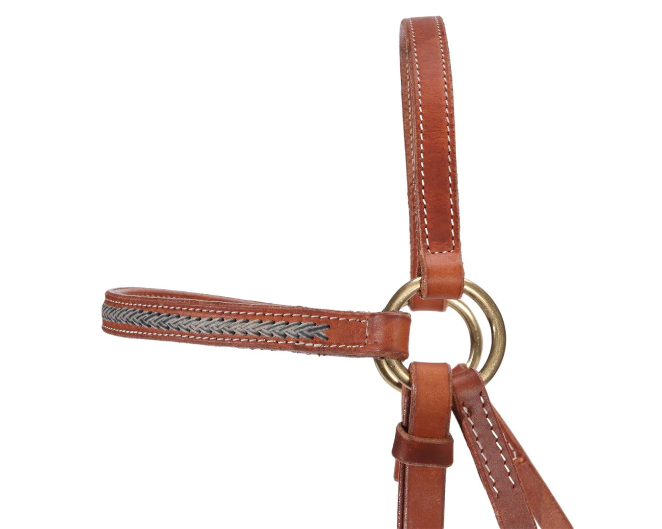 Fort Worth Barcoo Bridle with Two Tone Rawhide - Image 5