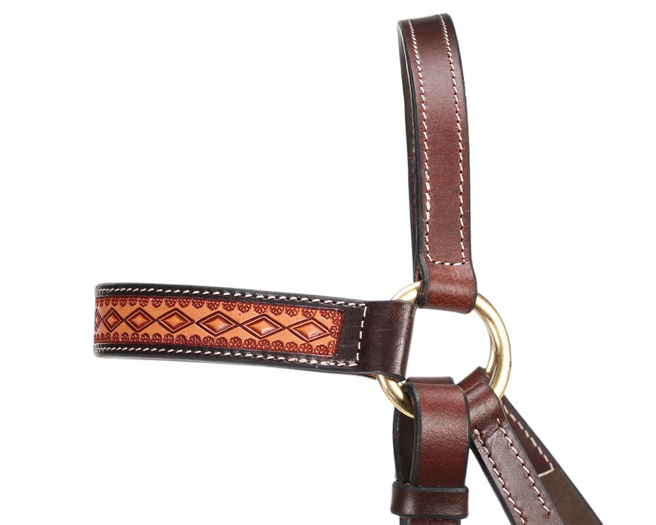 Fort Worth Barcoo Bridle with Tooled Brow - Image 4