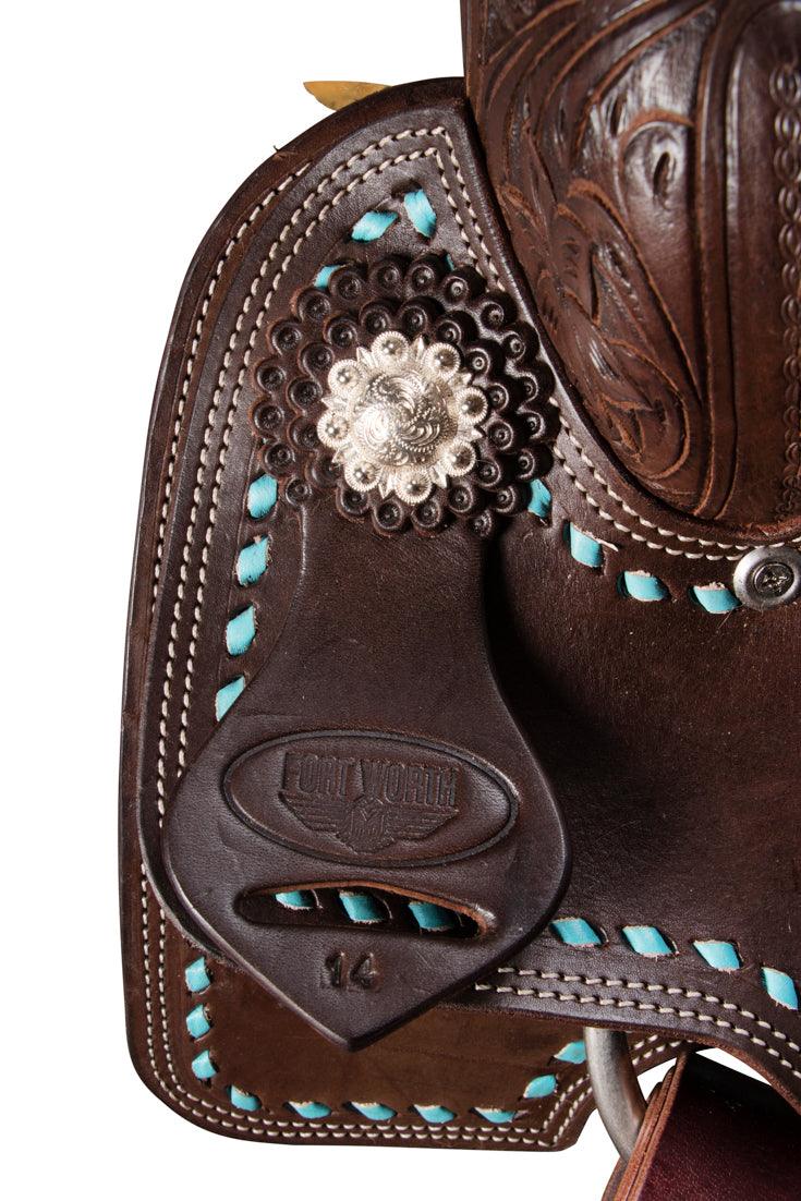Fort Worth Barrel Racing Saddle with Buckstitch - Image 3
