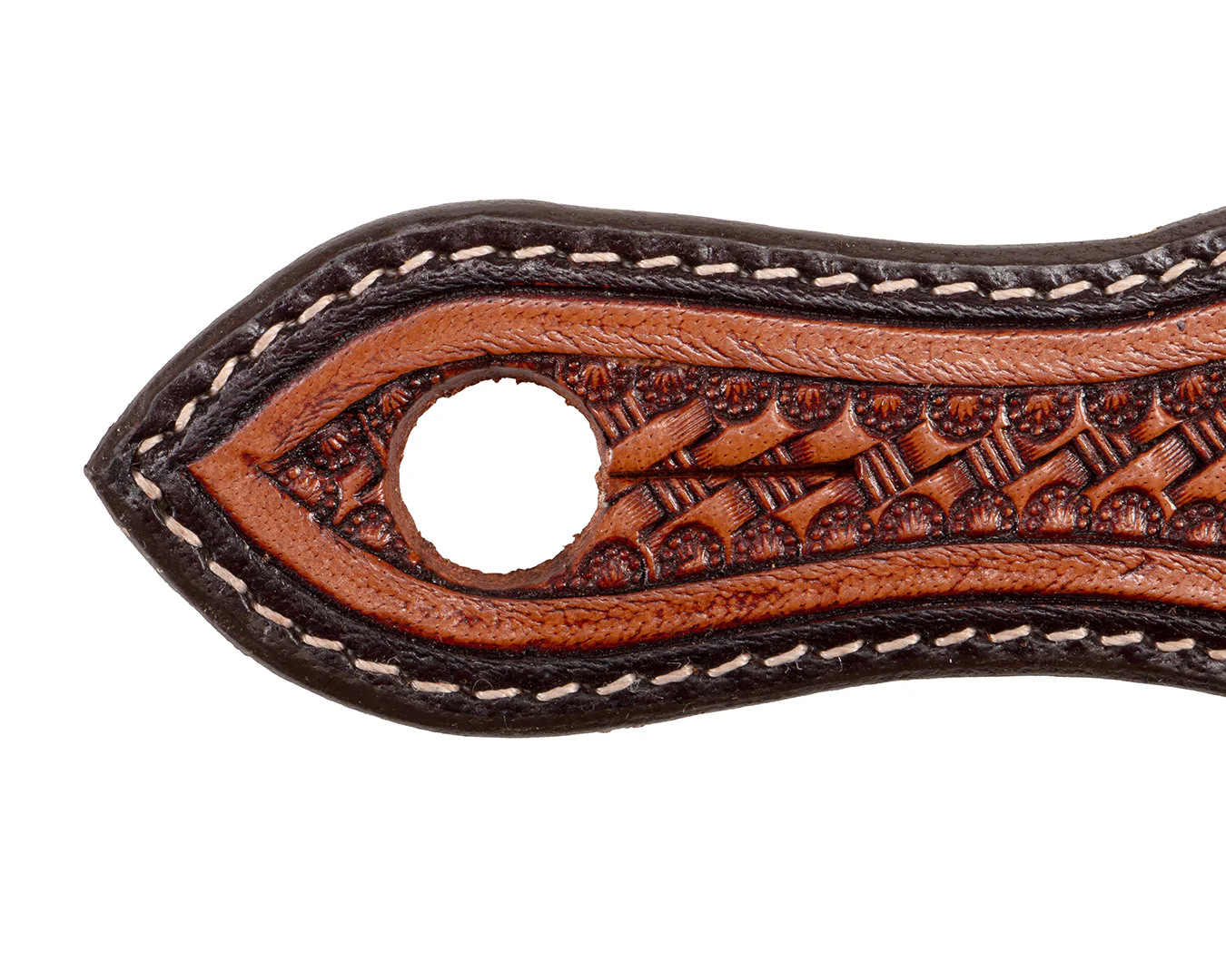 Fort Worth Basket Tooled Slobber Straps - Image 2