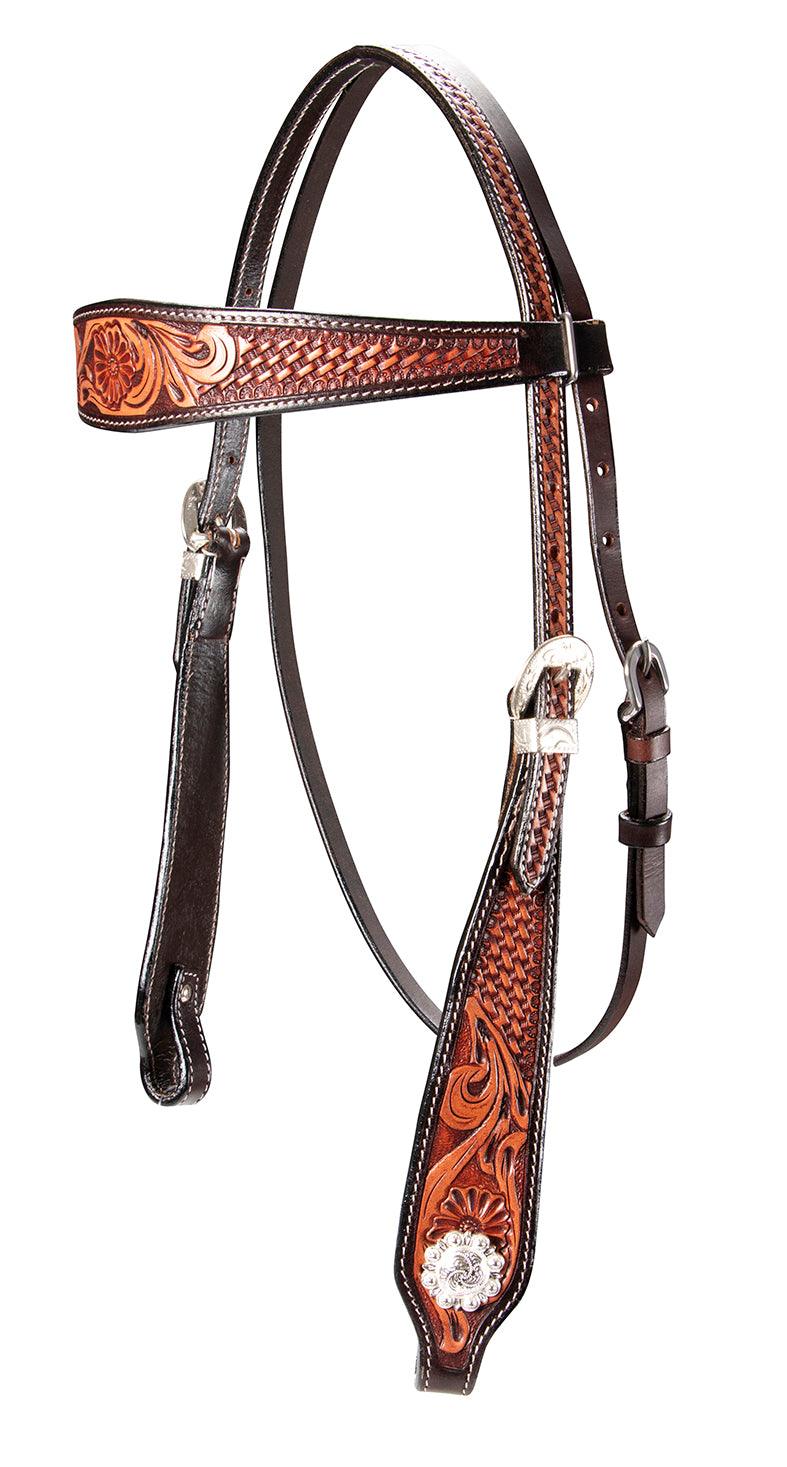 Fort Worth Basket Weave Headstall - Image 2