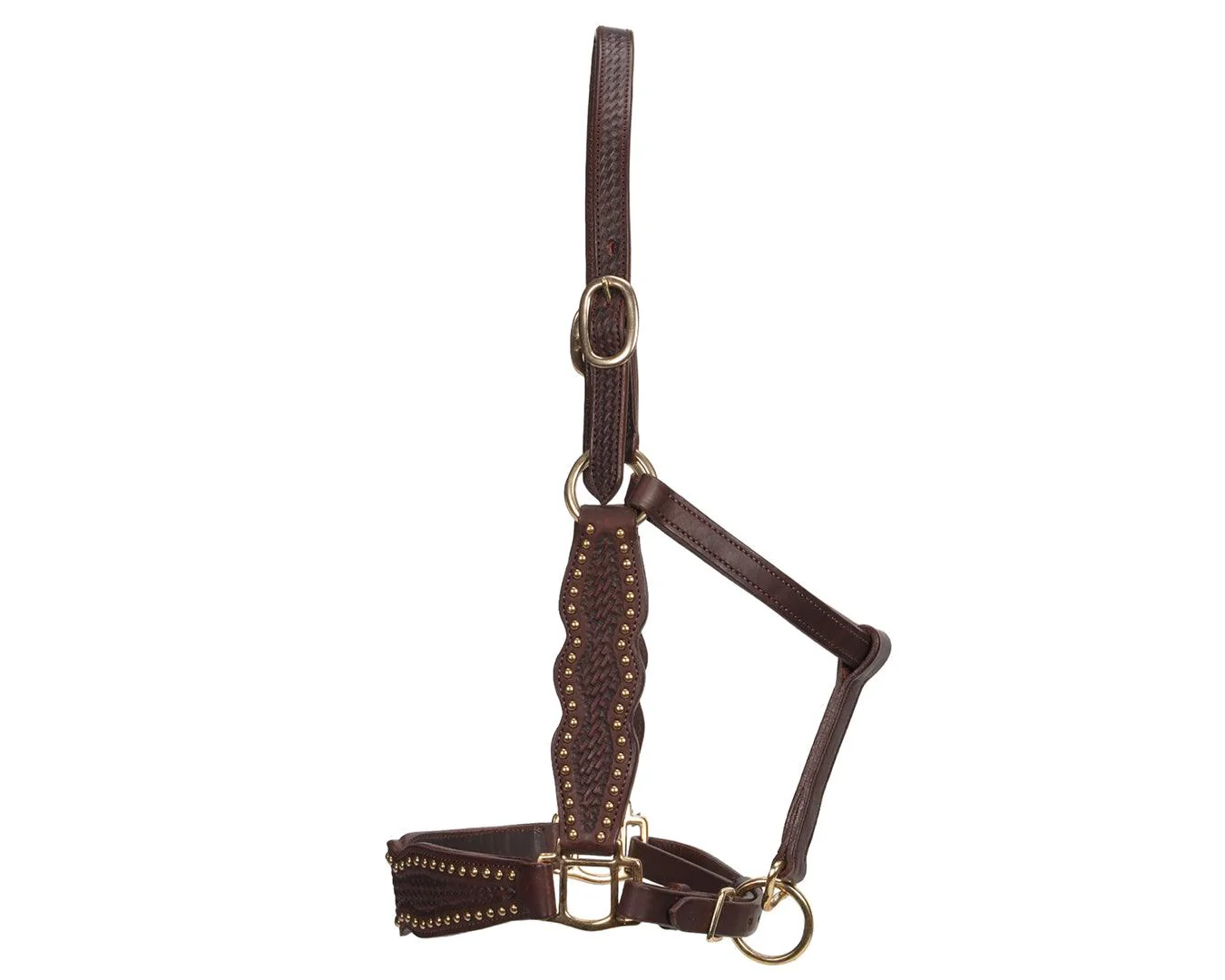 Fort Worth Basket Weave Leather Halter - Image 2