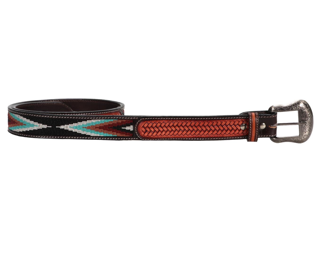 Fort Worth Basket Weave w/Beaded Belt