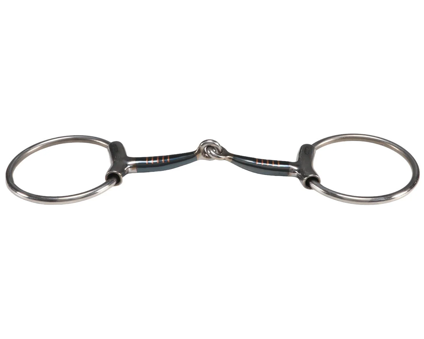Fort Worth Blue Sweet Iron w/Copper Inlays Loose Ring Eggbut Snaffle - Image 2
