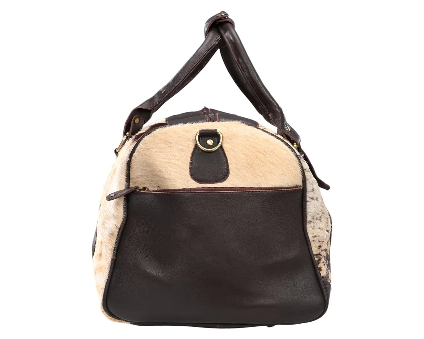 Fort Worth Cowhide Leather Duffle Bag - Image 3
