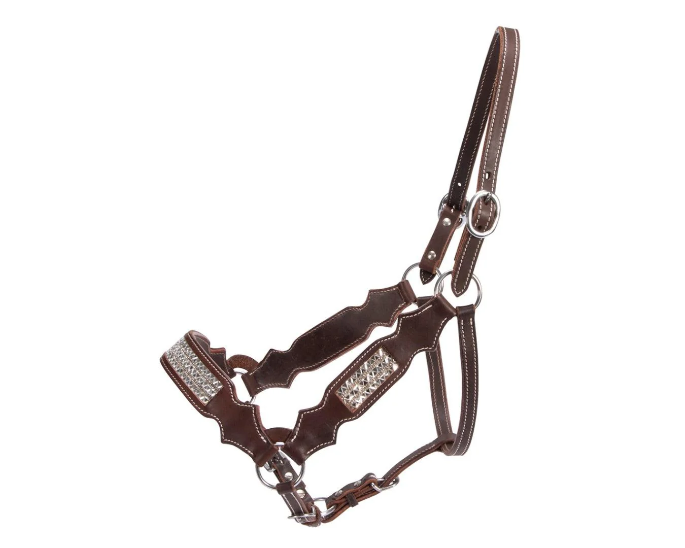 Fort Worth Dakota Leather Halter With Bling