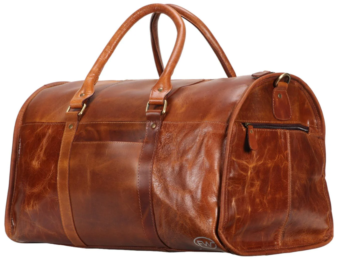 Fort Worth Distressed Leather Duffle Bag - Image 2
