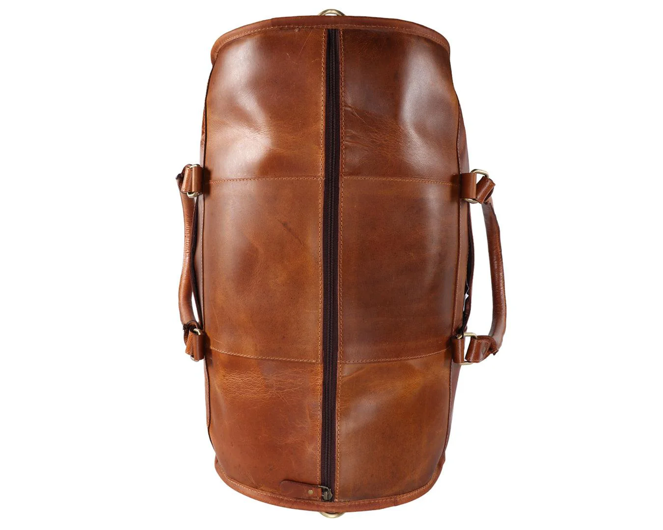 Fort Worth Distressed Leather Duffle Bag - Image 4