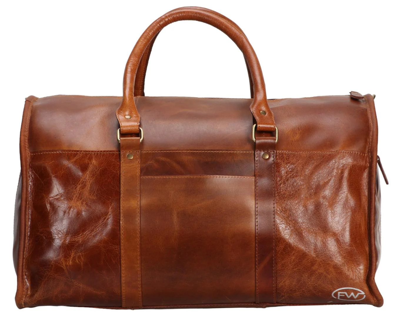 Fort Worth Distressed Leather Duffle Bag - Image 6