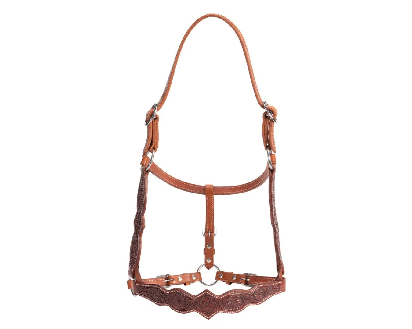 Fort Worth Elu Leather Floral Halter - Image 2