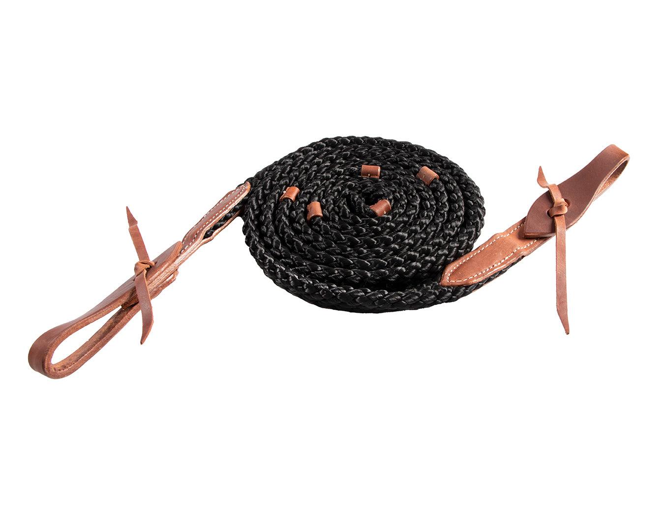 Fort Worth Flat Poly Roper Rein 8' w/Water Ties - Image 5