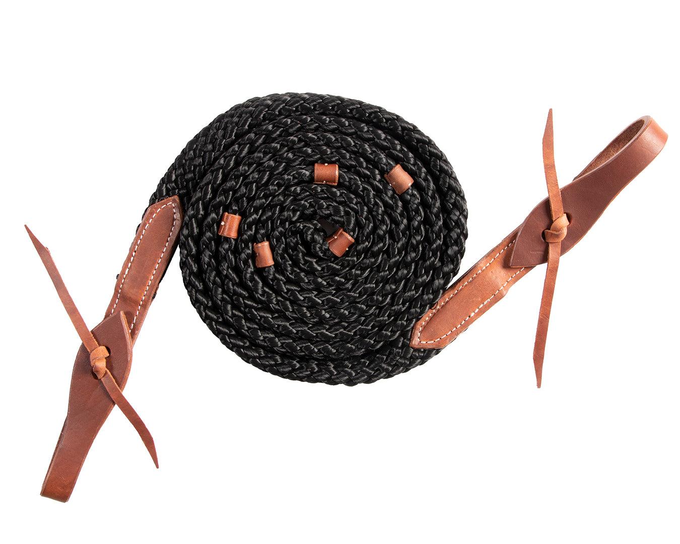 Fort Worth Flat Poly Roper Rein 8' w/Water Ties - Image 8