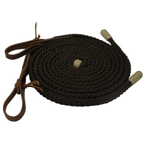 Fort Worth Flat Poly Split Reins 8' w/Water Ties - Image 6