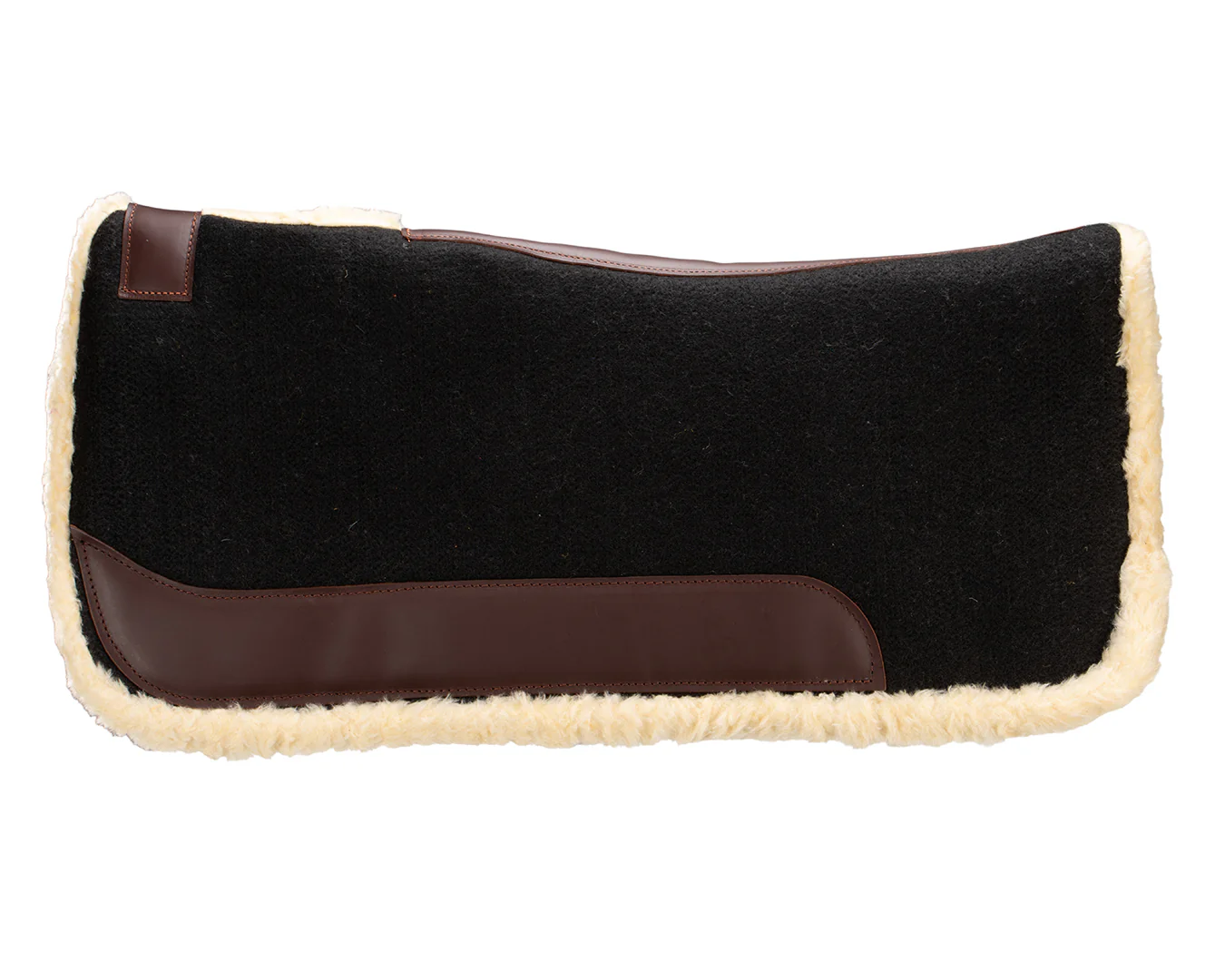 Fort Worth Fleece Lined Felt Saddle Pad - 30" x 32" - Image 2
