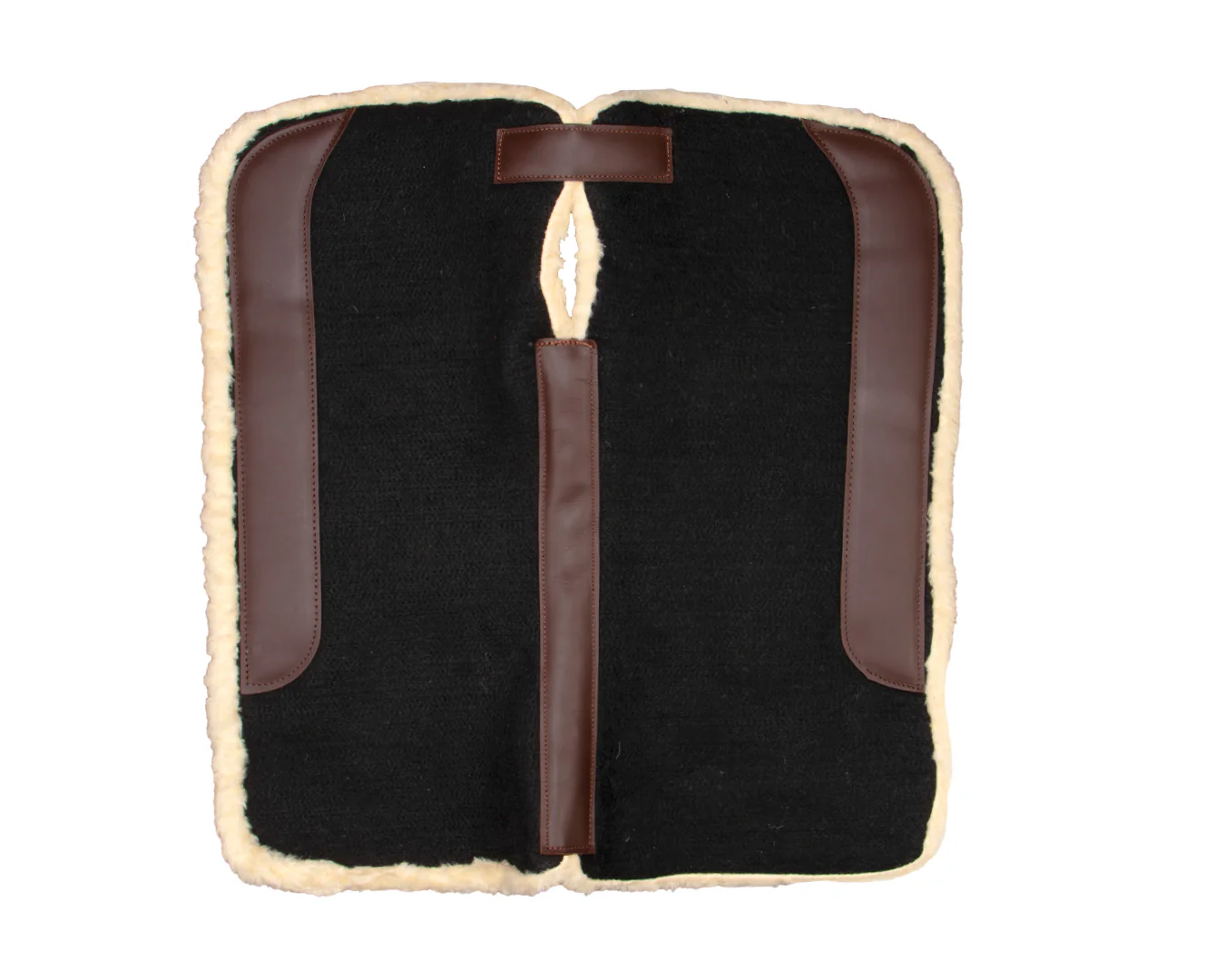 Fort Worth Fleece Lined Felt Saddle Pad - 30" x 32" - Image 3