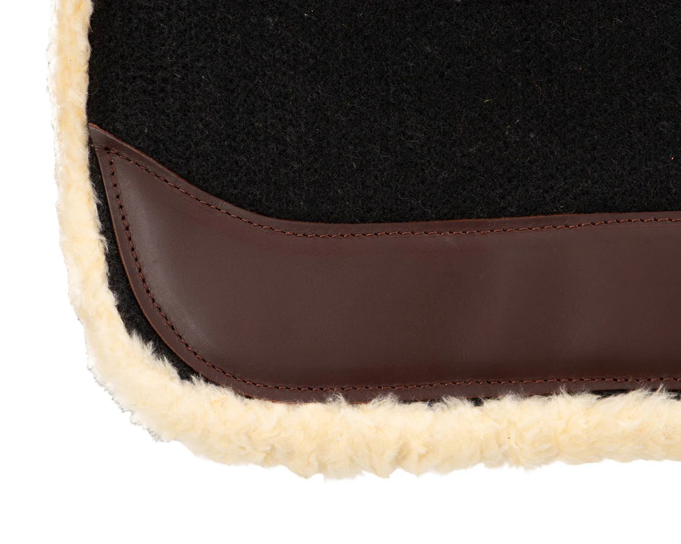 Fort Worth Fleece Lined Felt Saddle Pad - 30" x 32" - Image 5