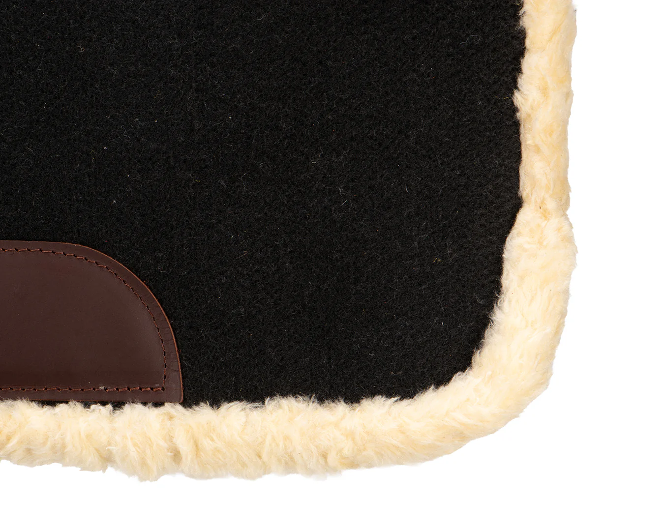 Fort Worth Fleece Lined Felt Saddle Pad - 30" x 32" - Image 6