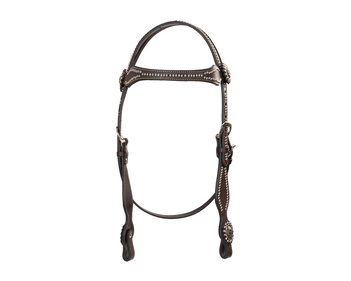 Fort Worth Floral Concho Headstall - Image 2