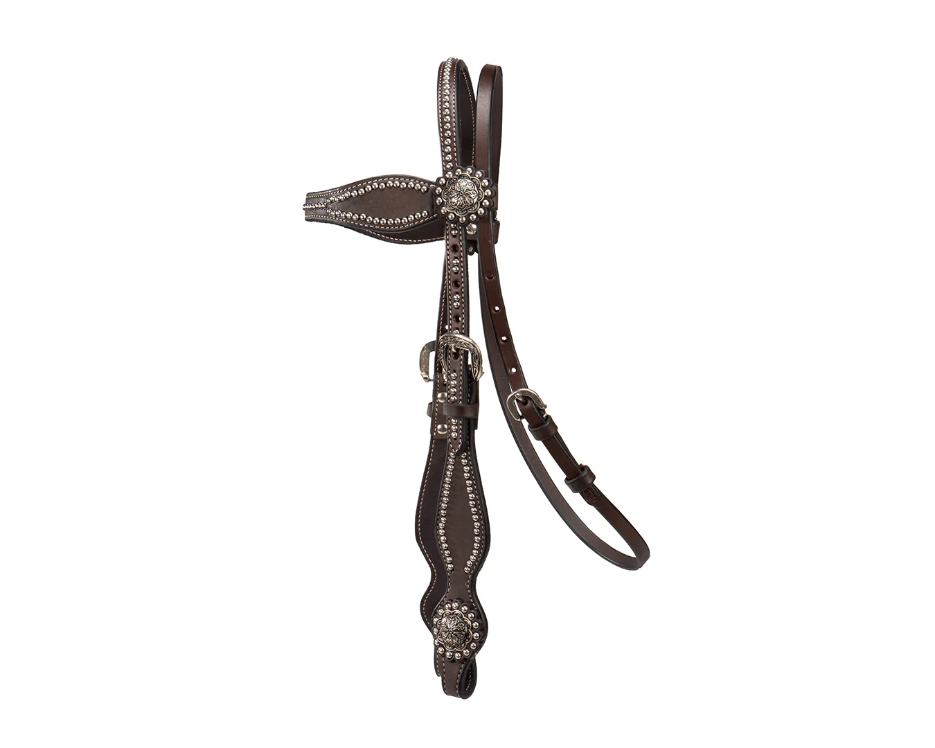 Fort Worth Floral Concho Headstall - Image 3
