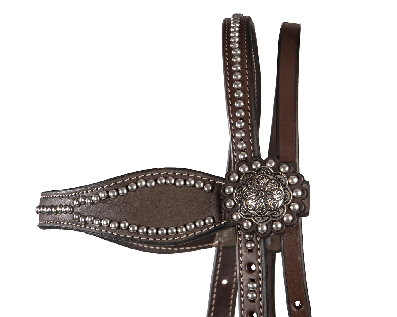 Fort Worth Floral Concho Headstall - Image 4
