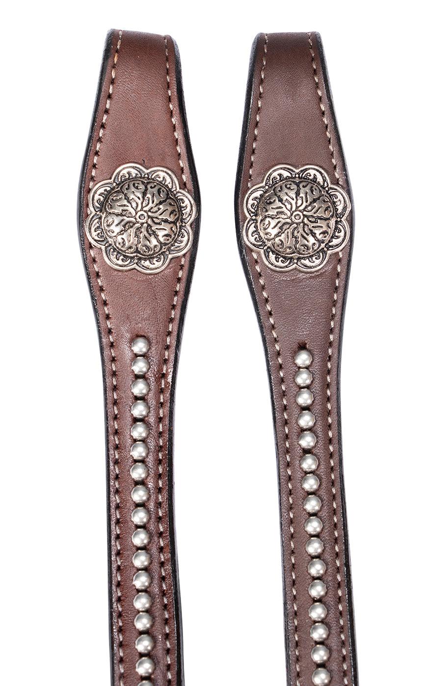 Fort Worth Floral Concho Split Reins - Image 4