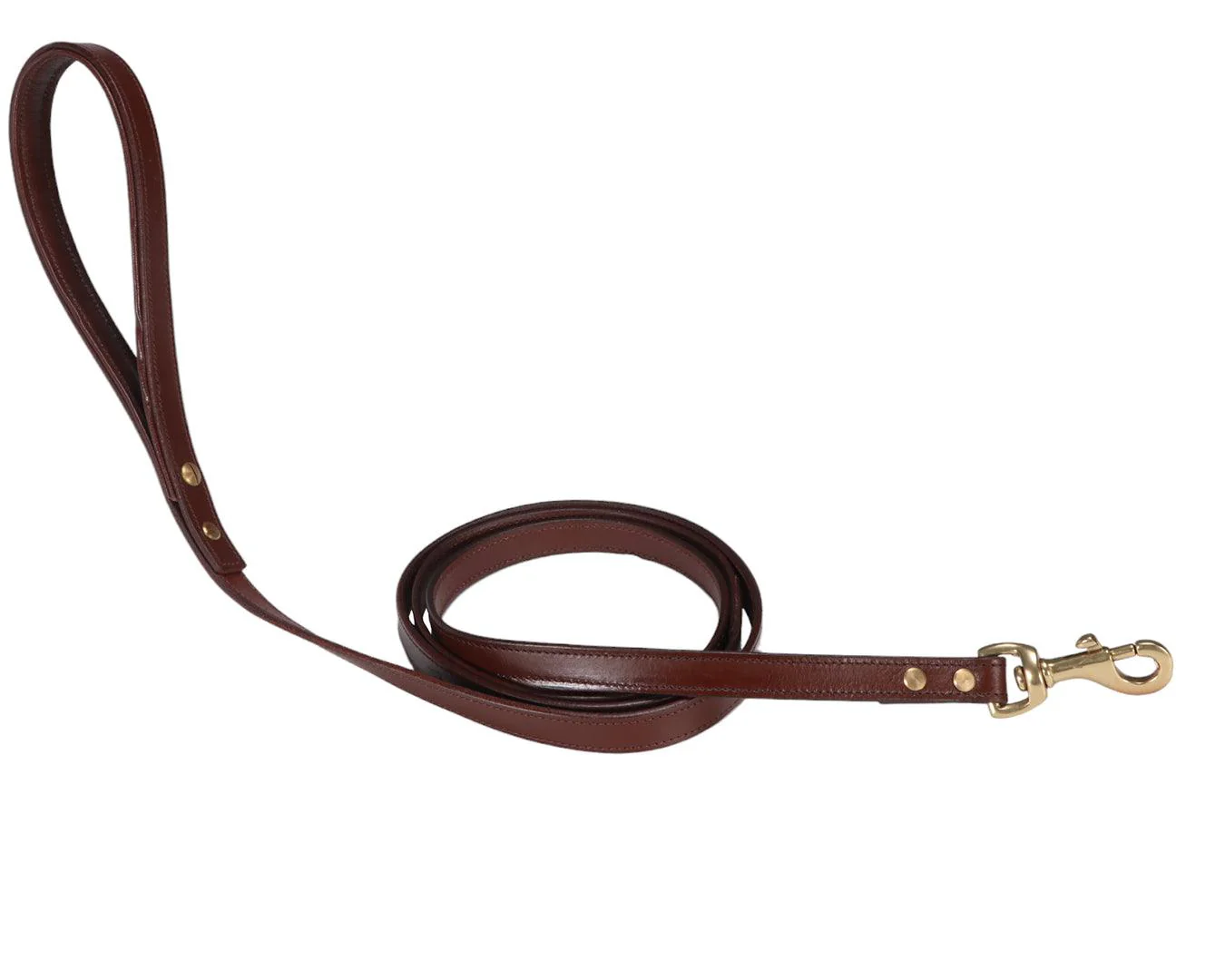 Fort Worth Goat Skin Lined Dog Lead - 3/4 Width
