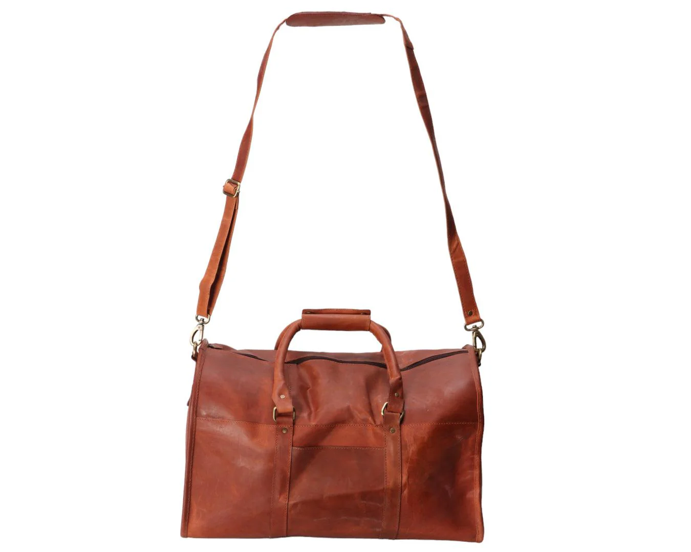 Fort Worth Heavy Duty leather Duffle Bag - Image 3