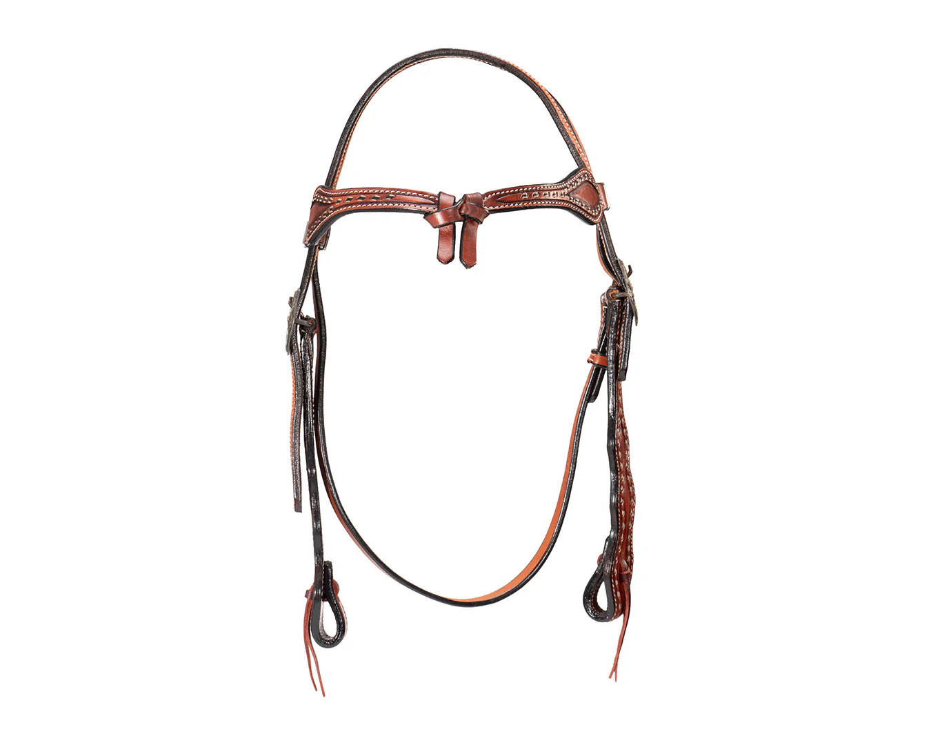 Fort Worth Iowa Knotted Brow Headstall - Image 5