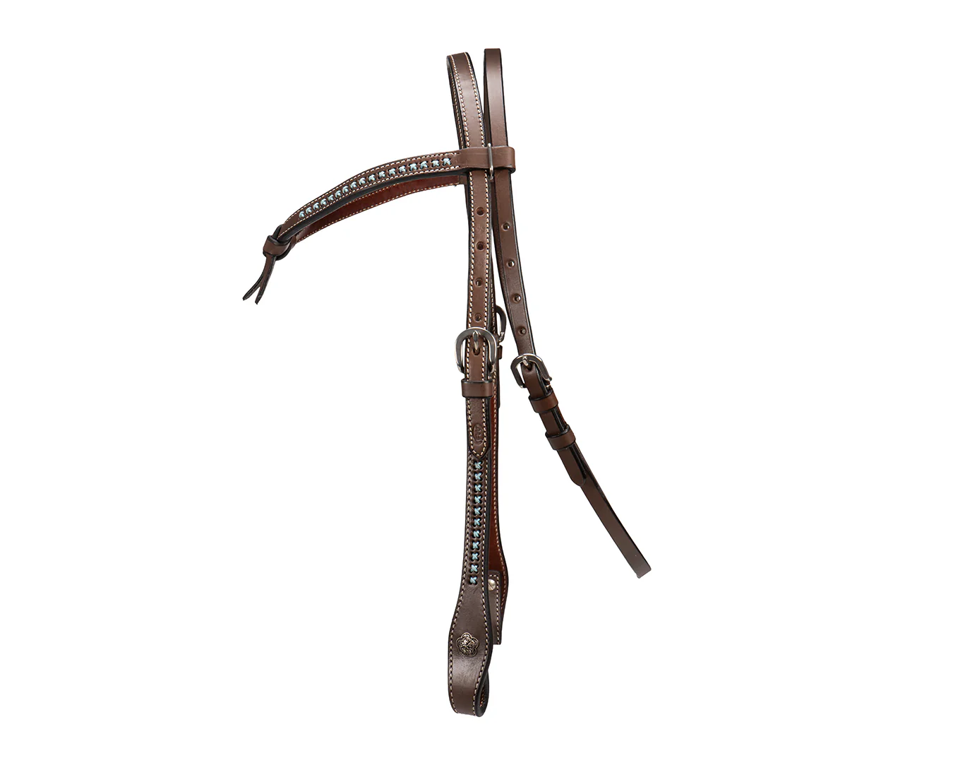 Fort Worth Kiowa Knotted Brow Headstall - Image 3