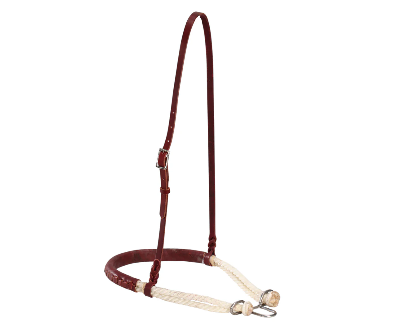 Fort Worth Leather Covered Double Rope Noseband - Image 2