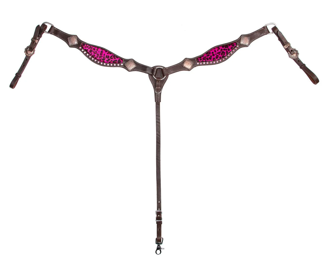 Fort Worth Leopard Breast Collar - Pink