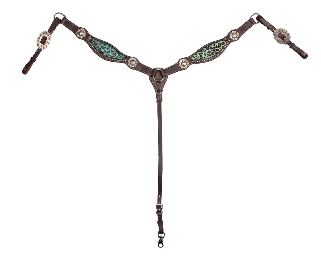 Fort Worth Leopard Breast Collar - Green