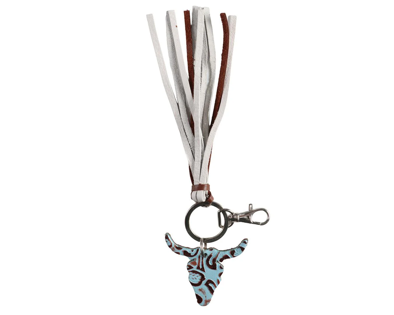 Fort Worth Long Horn Tassel Key Ring Aztec - Image 5