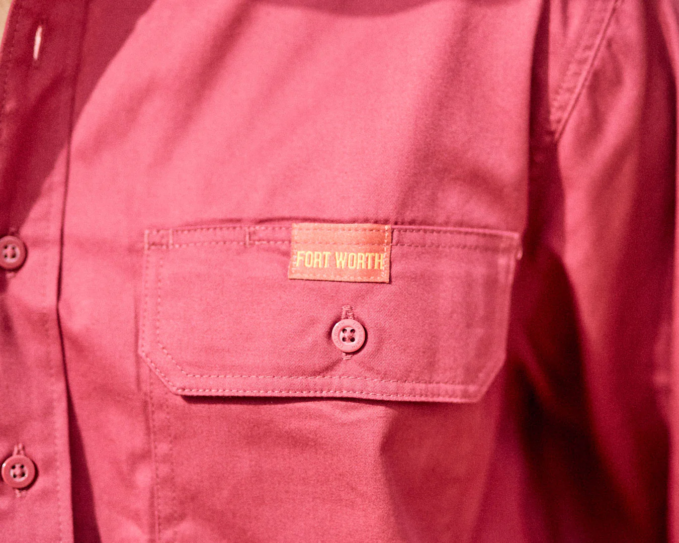 Fort Worth Men's Full Button Work Shirt - Image 5