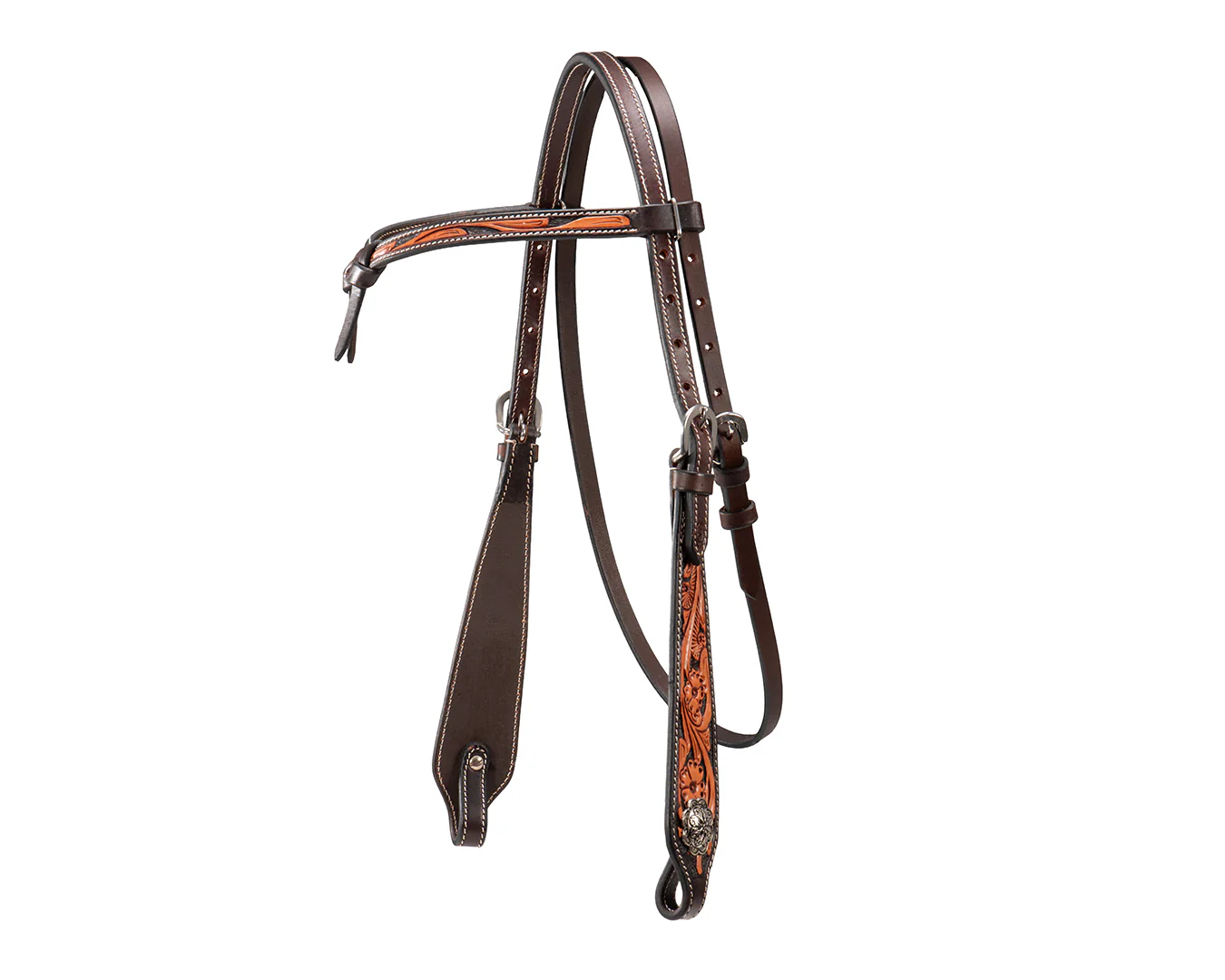 Fort Worth Michigan Knotted Brow Headstall