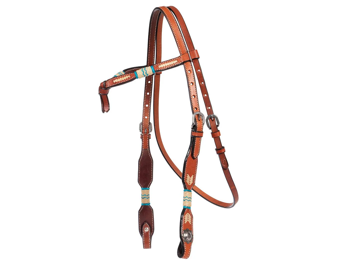 Fort Worth Mississippi Knotted Brow Headstall