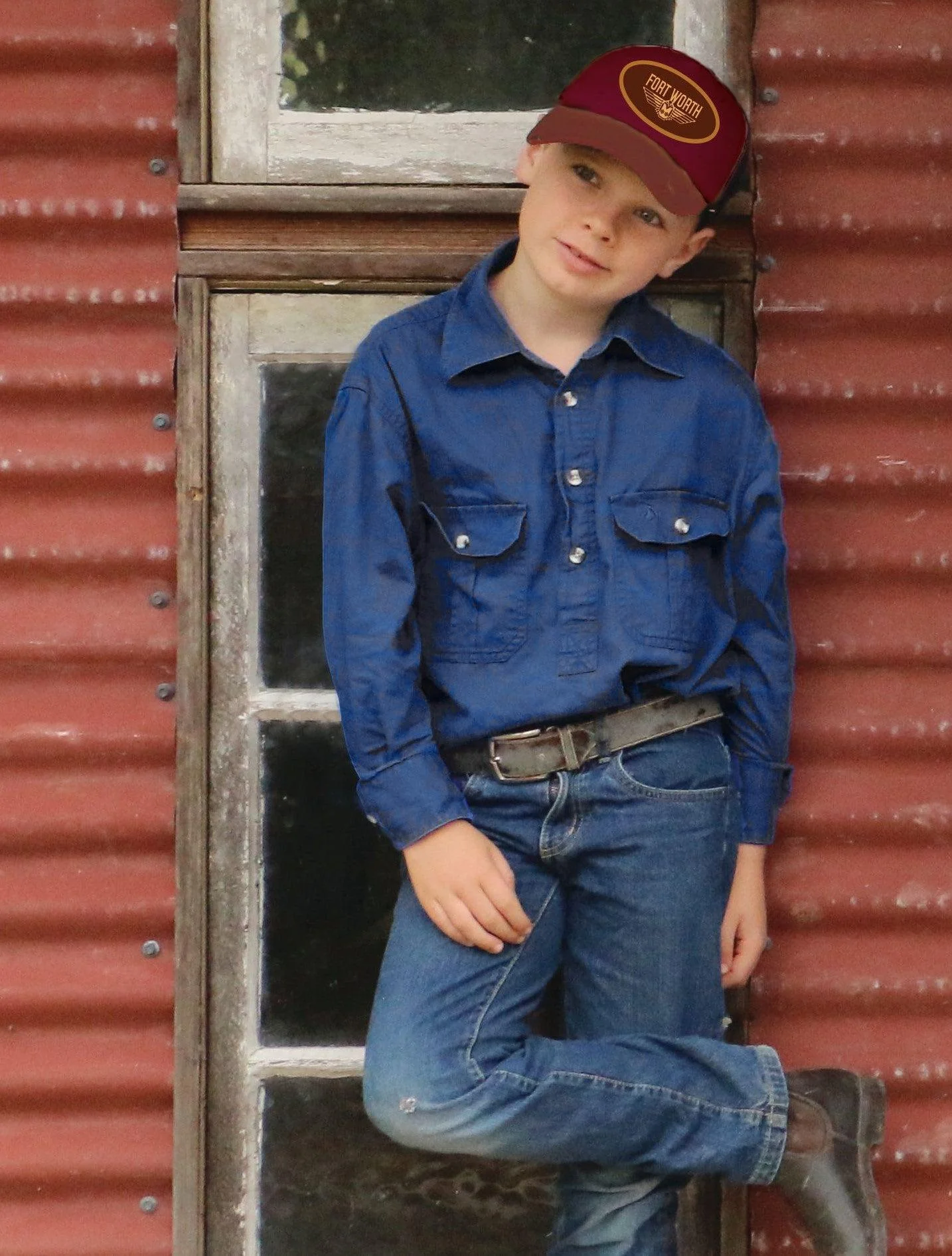 Fort Worth Mulga Work Shirt for Kids - Image 4