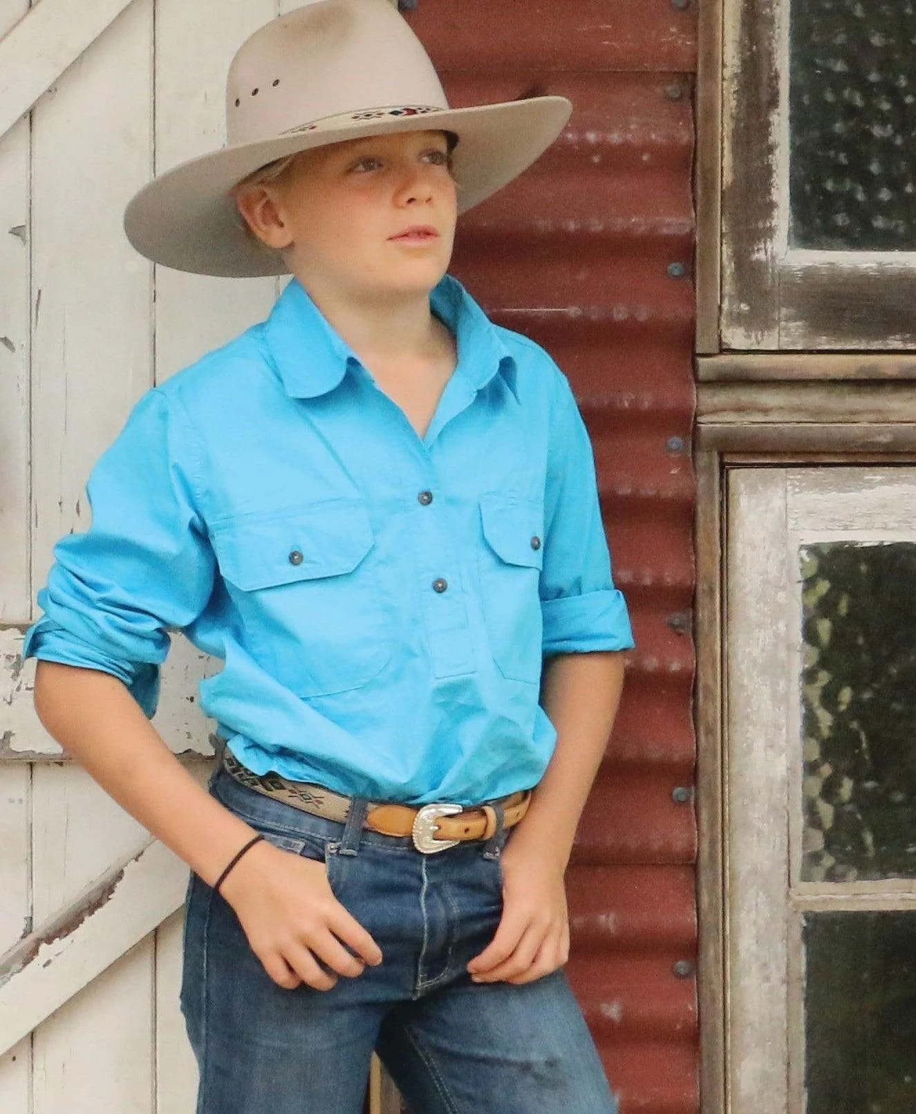 Fort Worth Mulga Work Shirt for Kids - Image 5