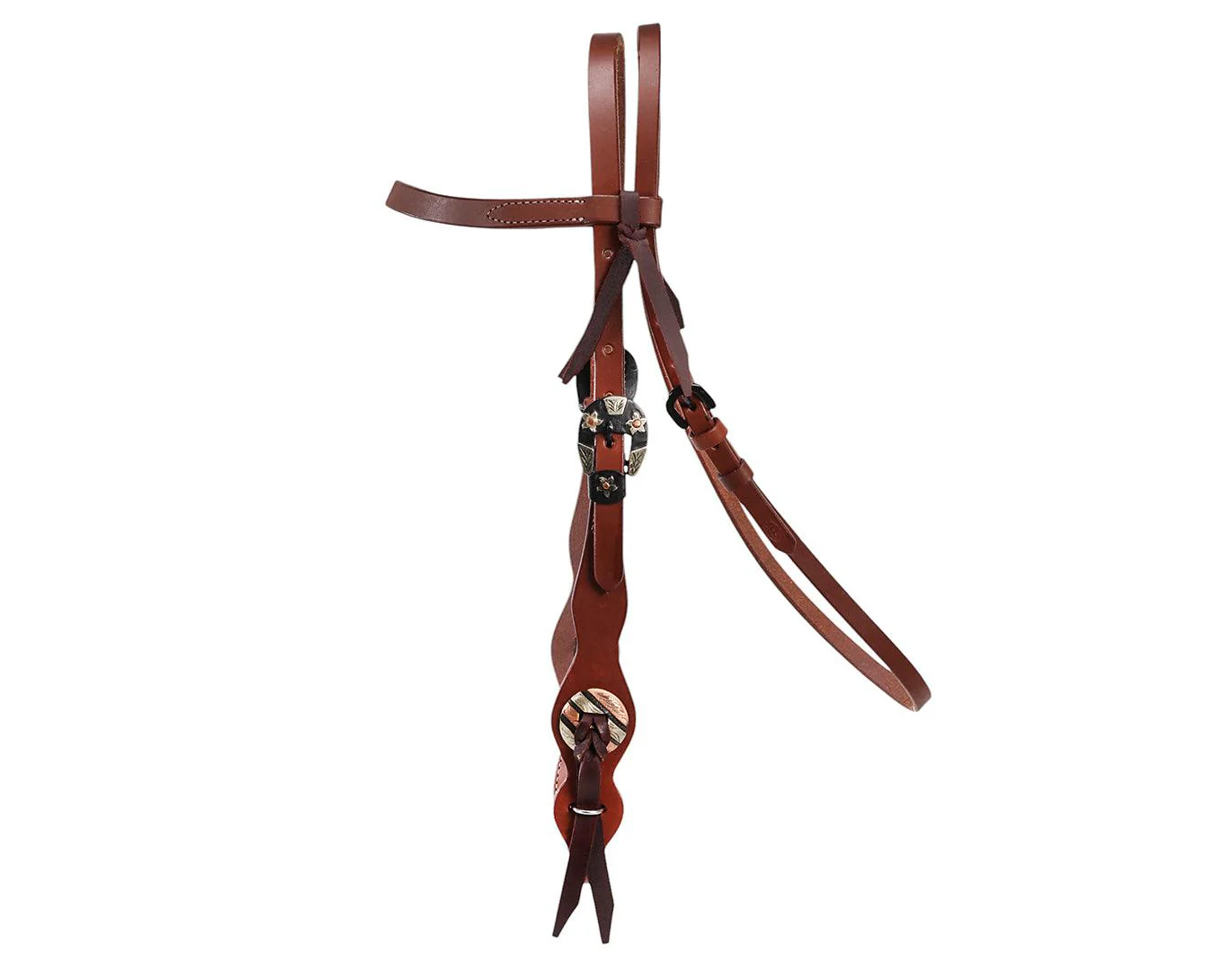 Fort Worth Oily Headstall with German Buckle - Image 3
