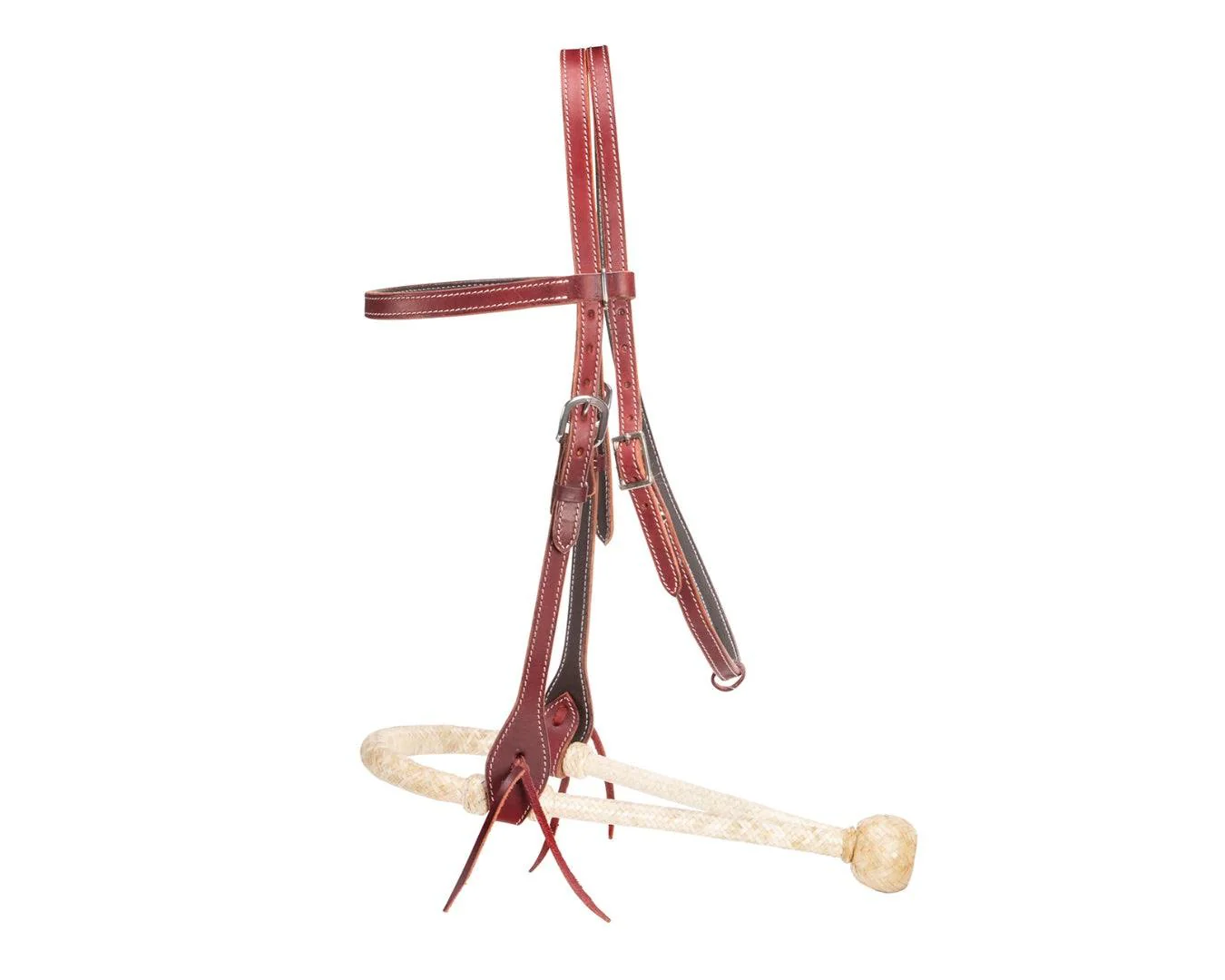 Fort Worth Paco Headstall With Bosal - Latigo - Image 3