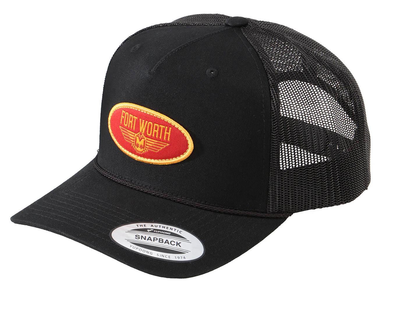 Fort Worth Patch Trucker Cap - Black