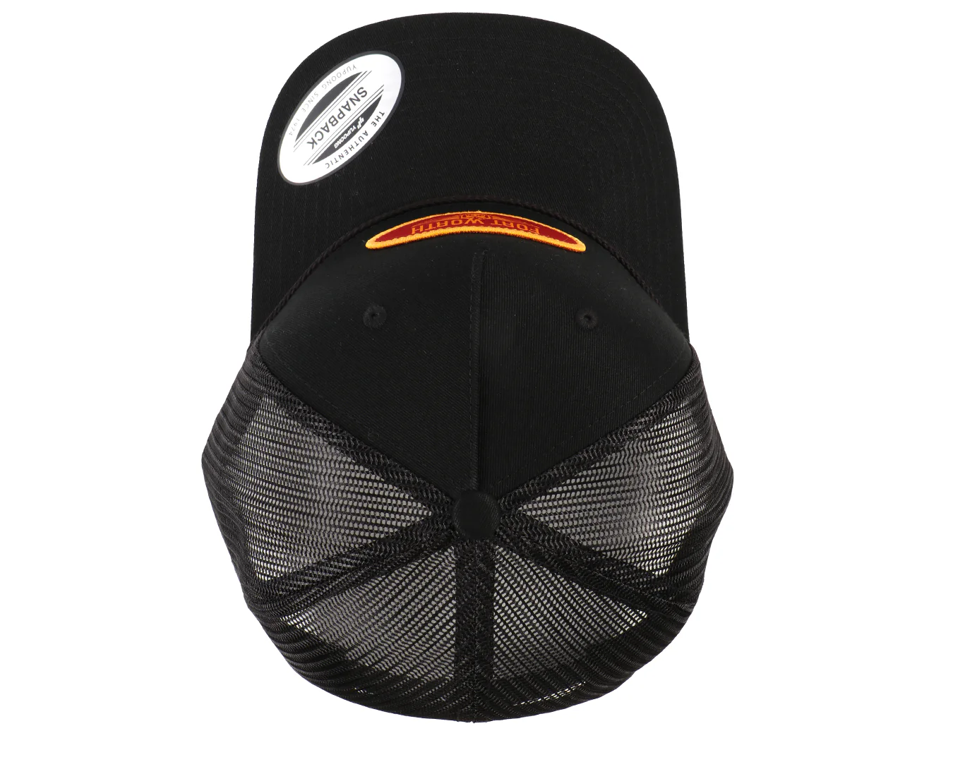 Fort Worth Patch Trucker Cap - Black - Image 6