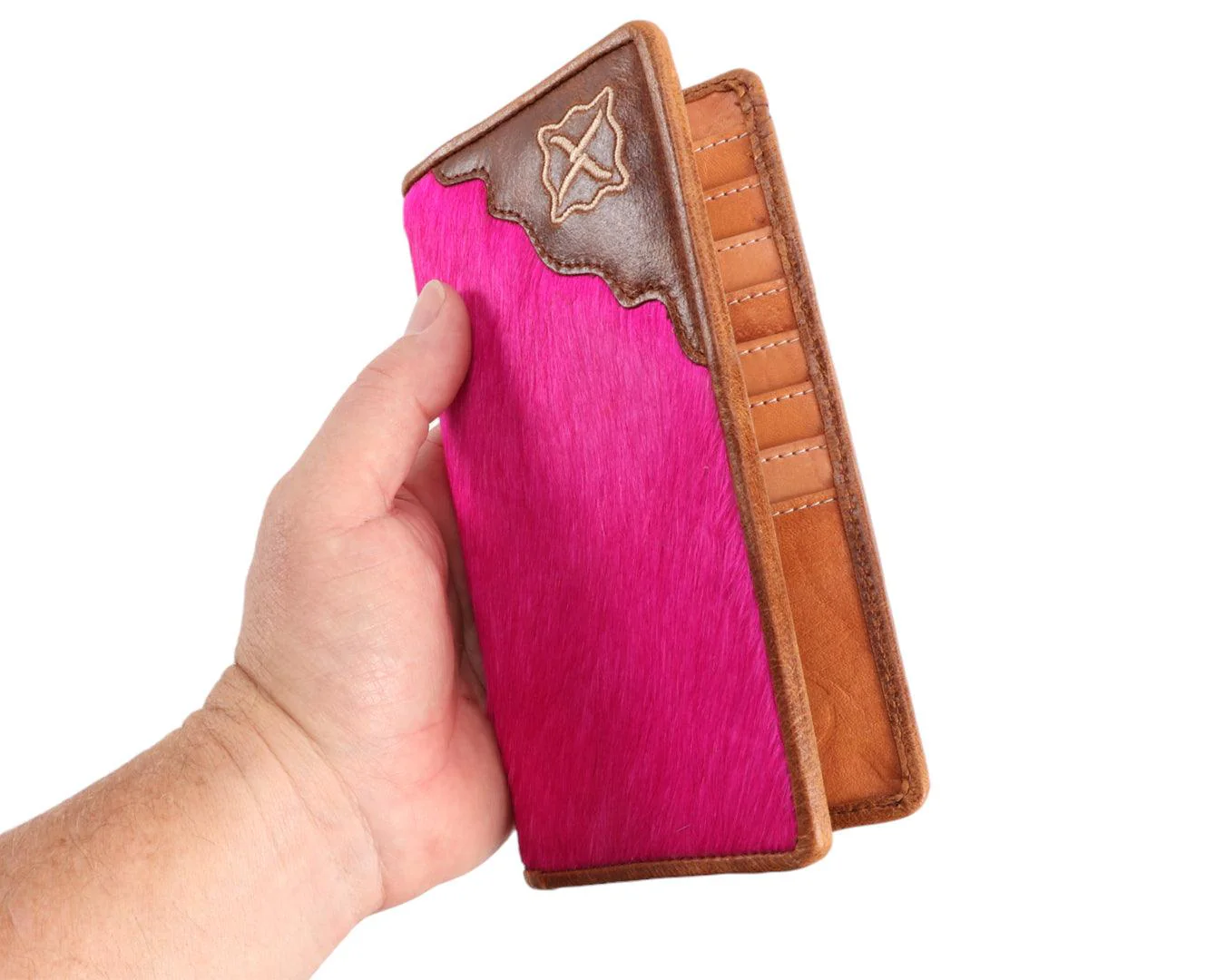 Fort Worth Rodeo Wallet - Cowhide Design - Image 2
