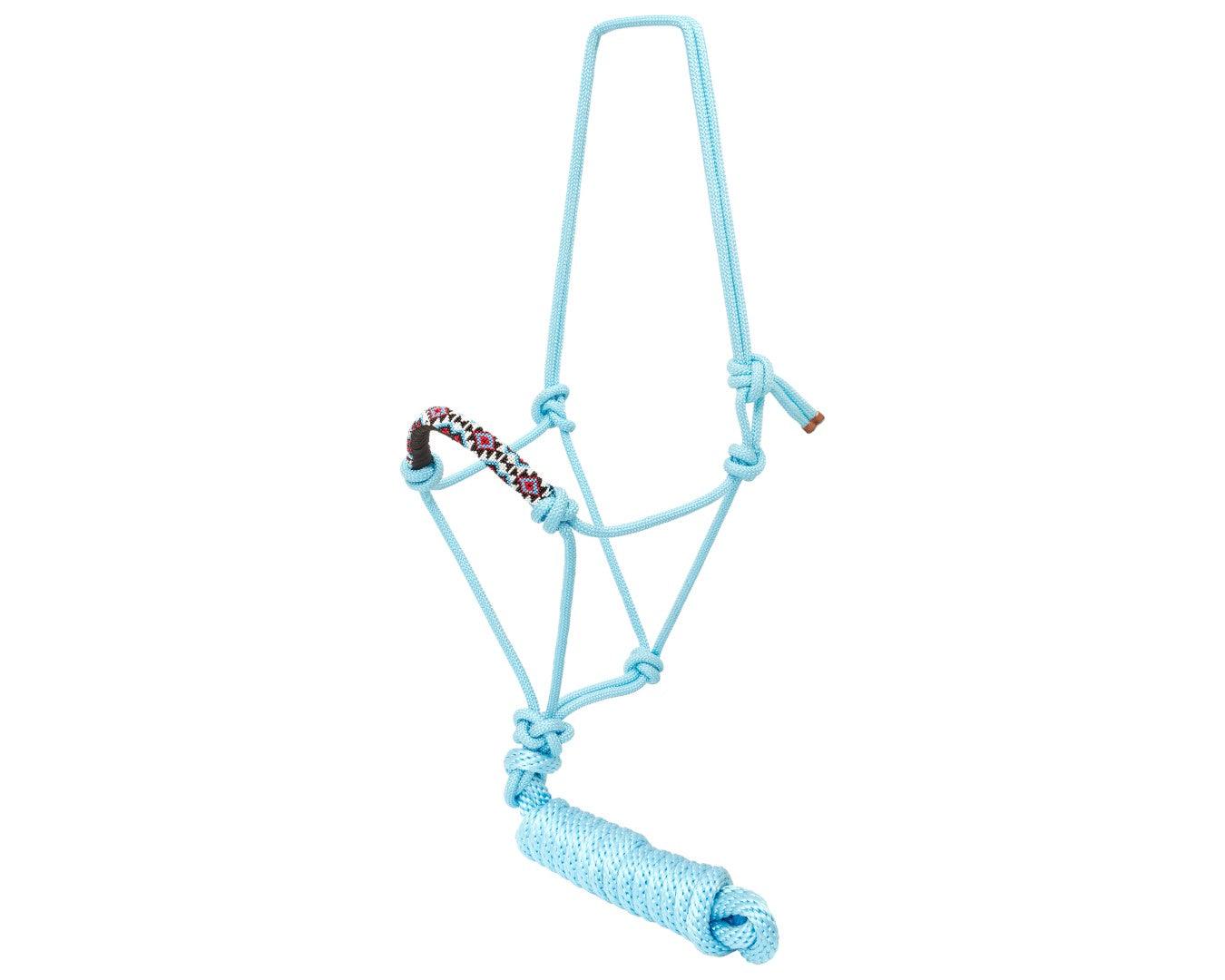 Fort Worth Rope Halter Beaded Nose with Lead