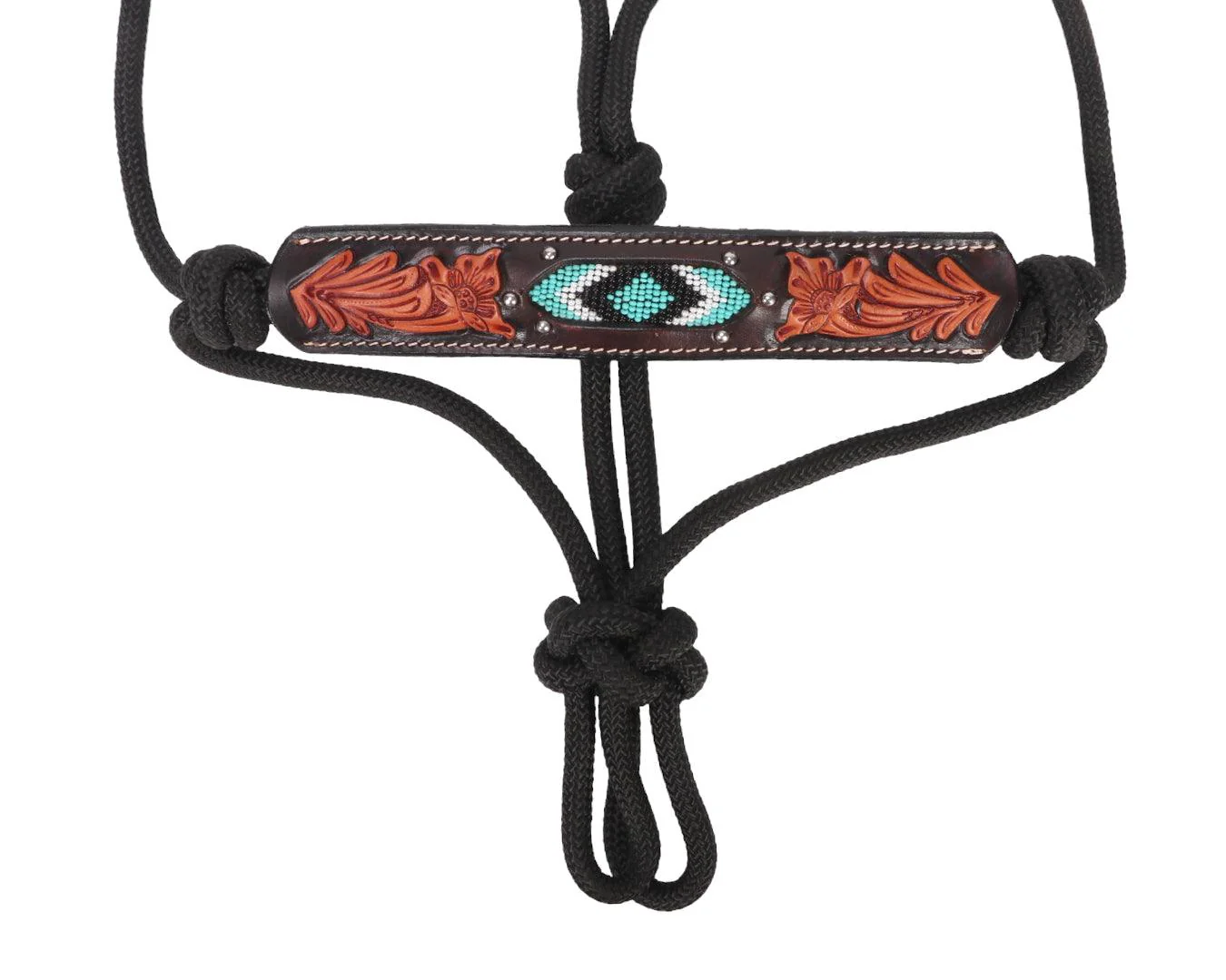 Fort Worth Rope Halter Leather Nose - Sunflower - Image 2