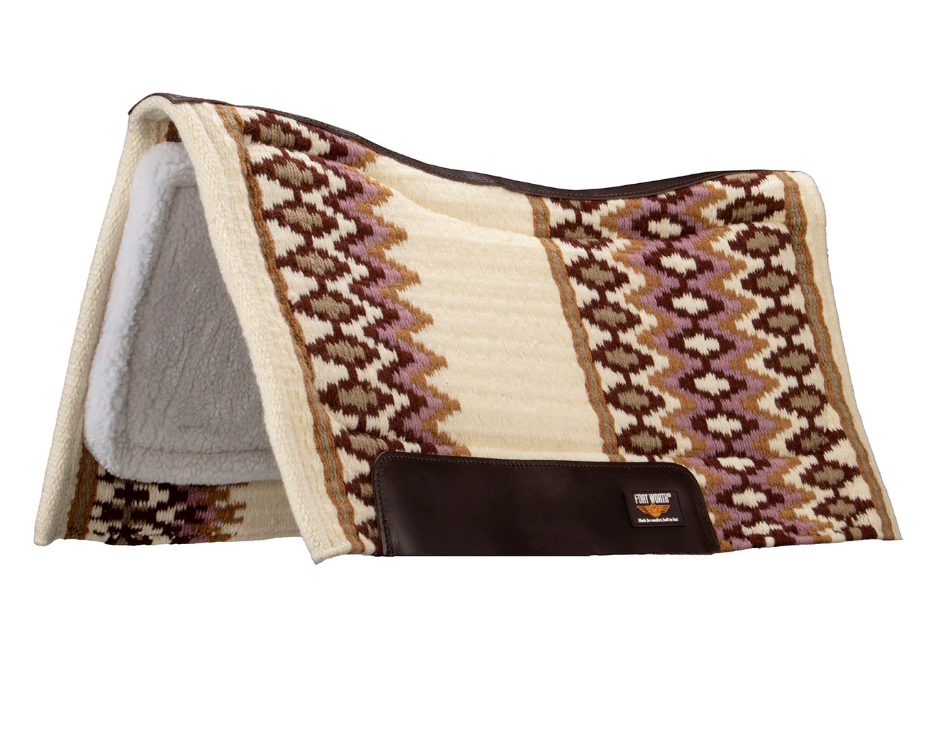 Fort Worth Saddle Pad Fleeced Lined - Lilac